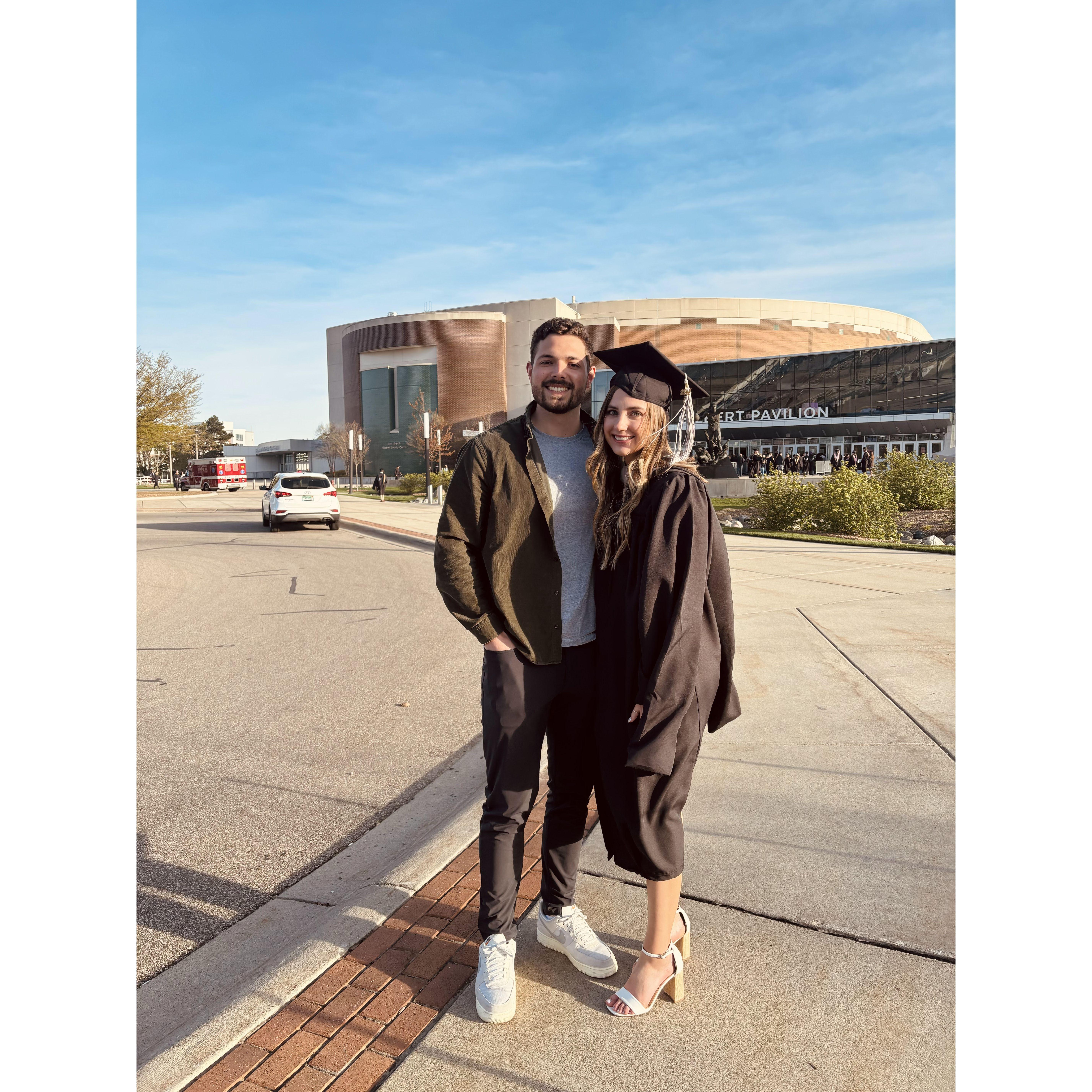Jhay-lah graduated with her master's from Michigan State!
04/2024