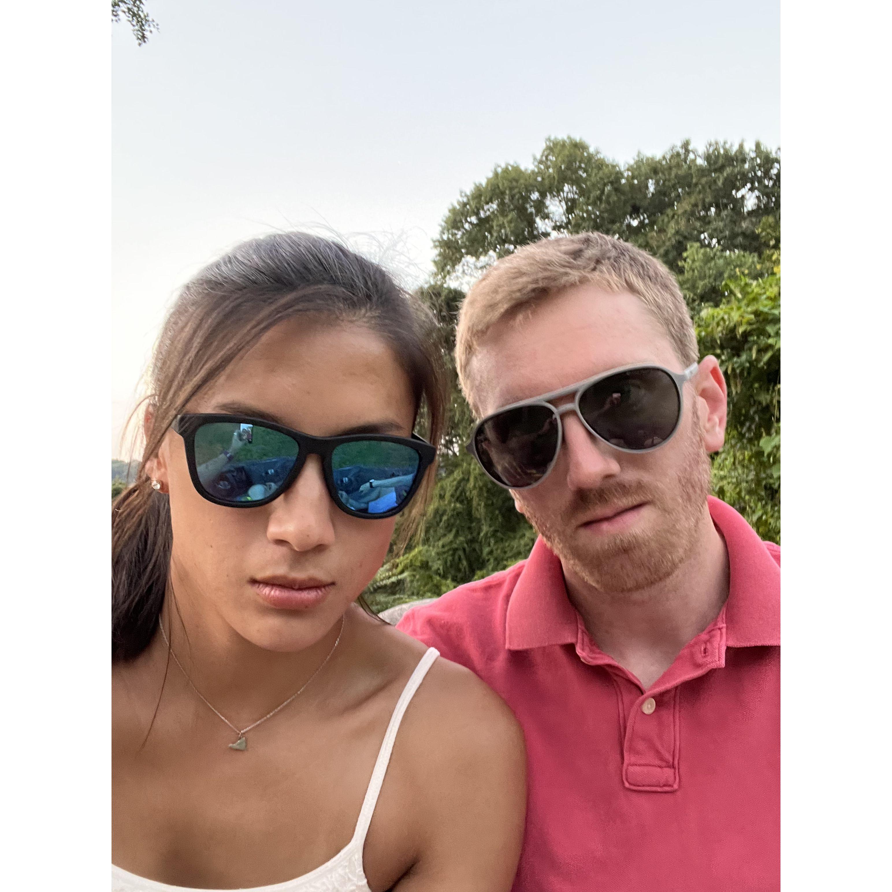 Celebrating our 2nd anniversay of dating! Highly recommend Goodr sunglasses!