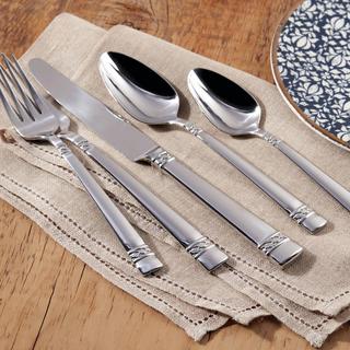 Larchwood 65-Piece Flatware Set, Service for 12