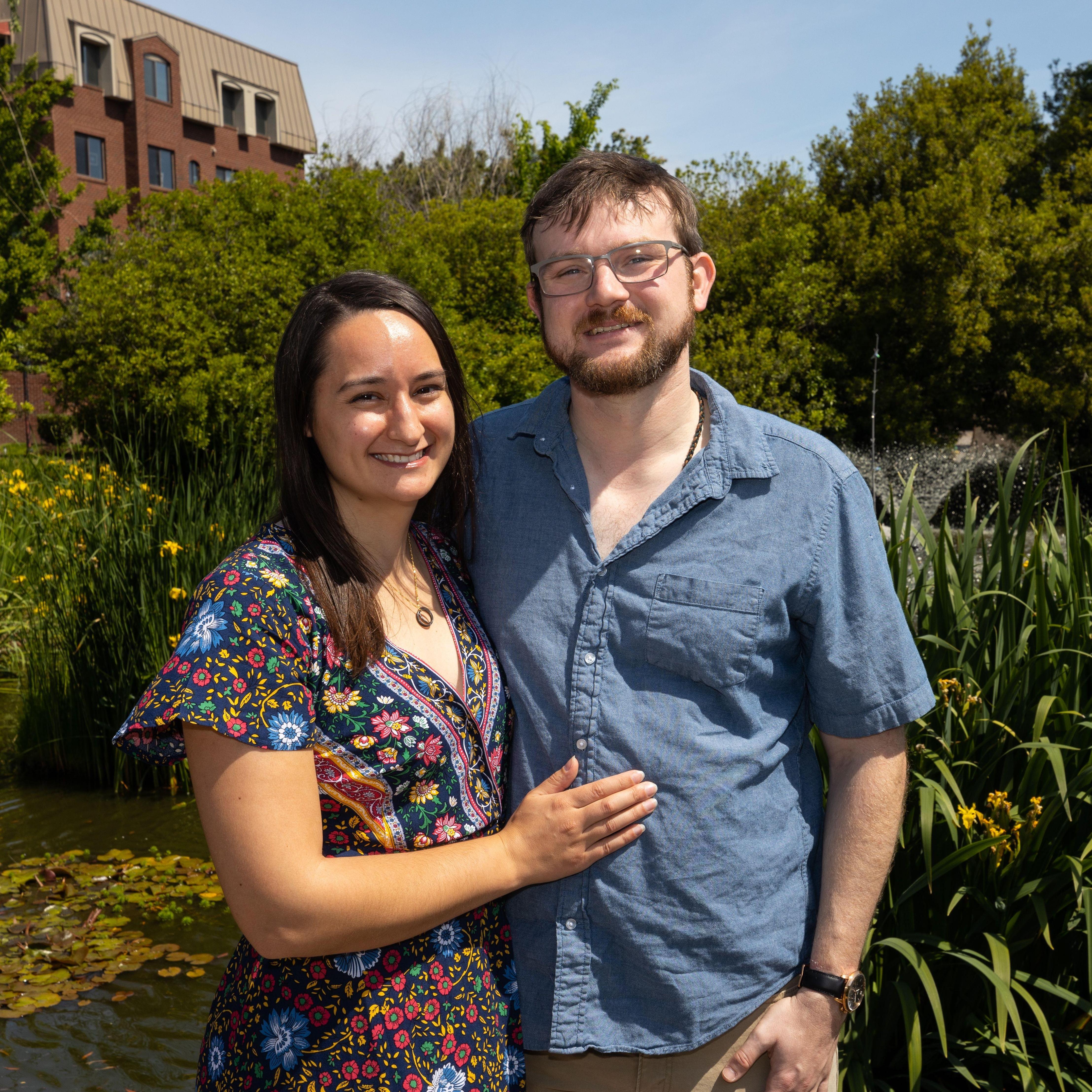 Engagement photos by Weston in Norfolk, VA, May 2023