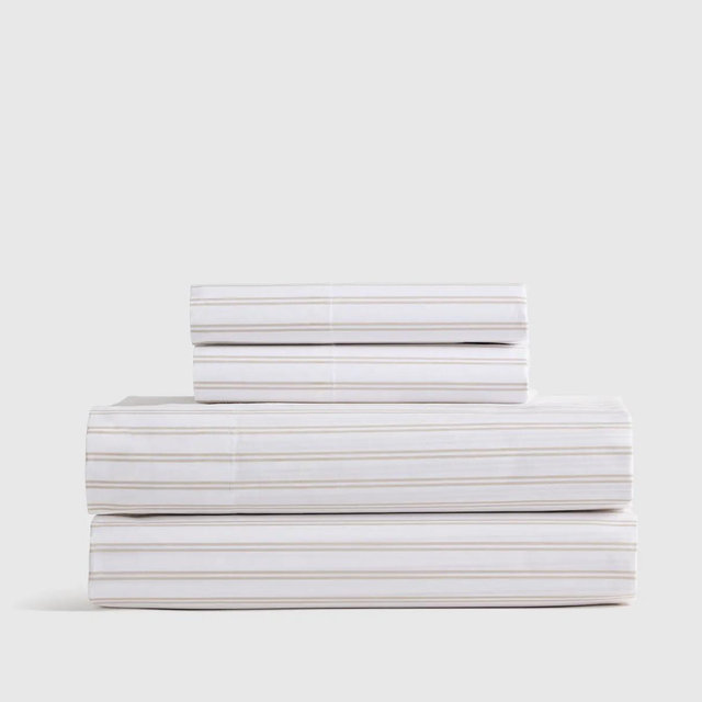 Quince Classic Organic Percale Sheet Set - Queen