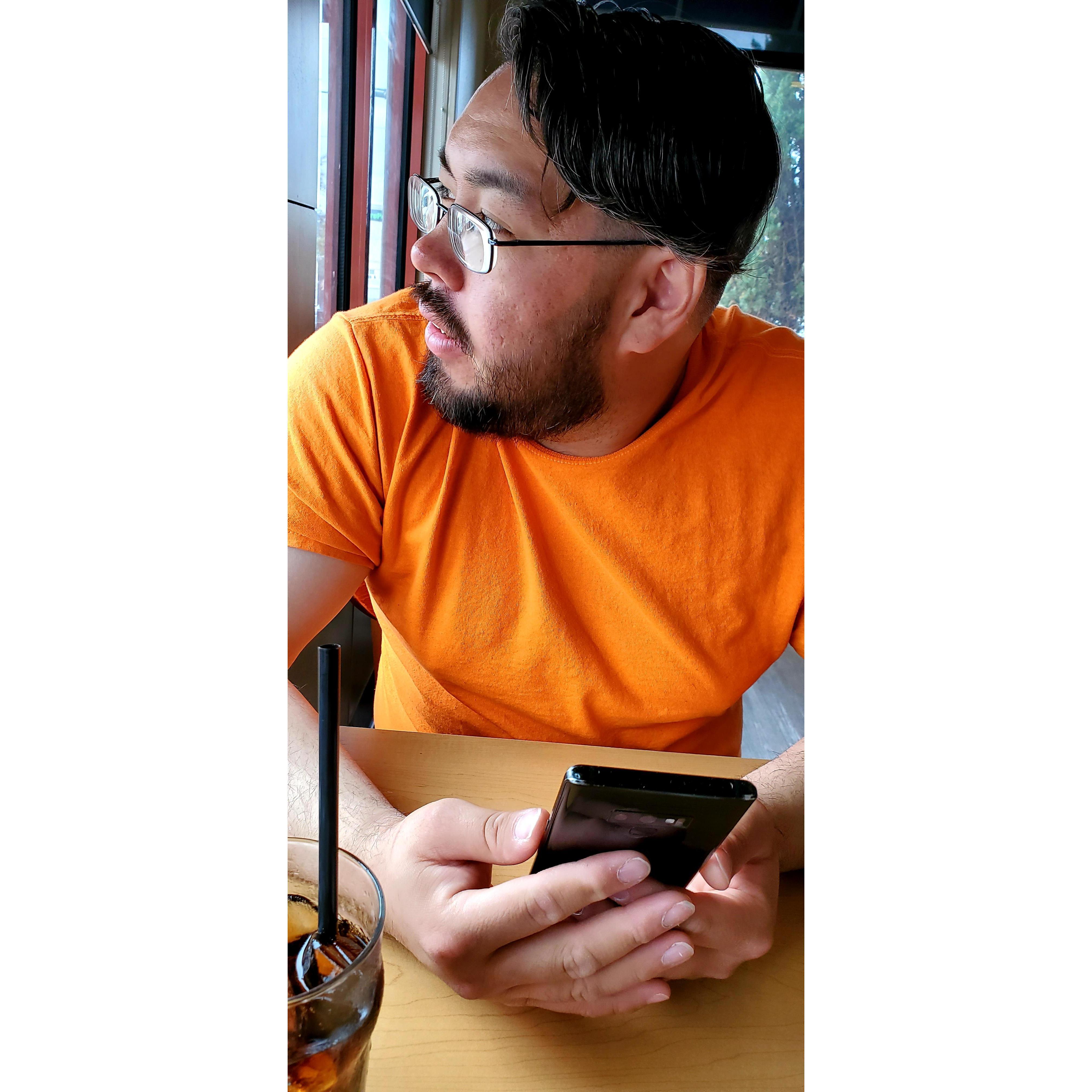 The first photo I ever took of Josh.
