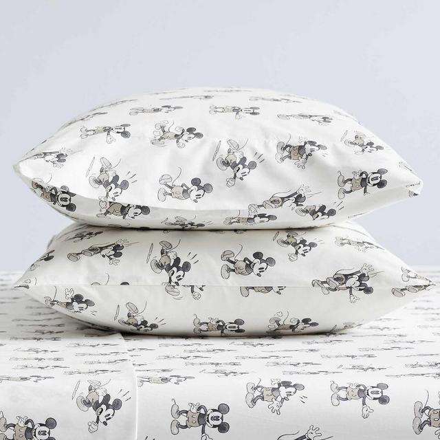 Disney Mickey Mouse Organic Cotton Pillowcases, Set of 2, Standard