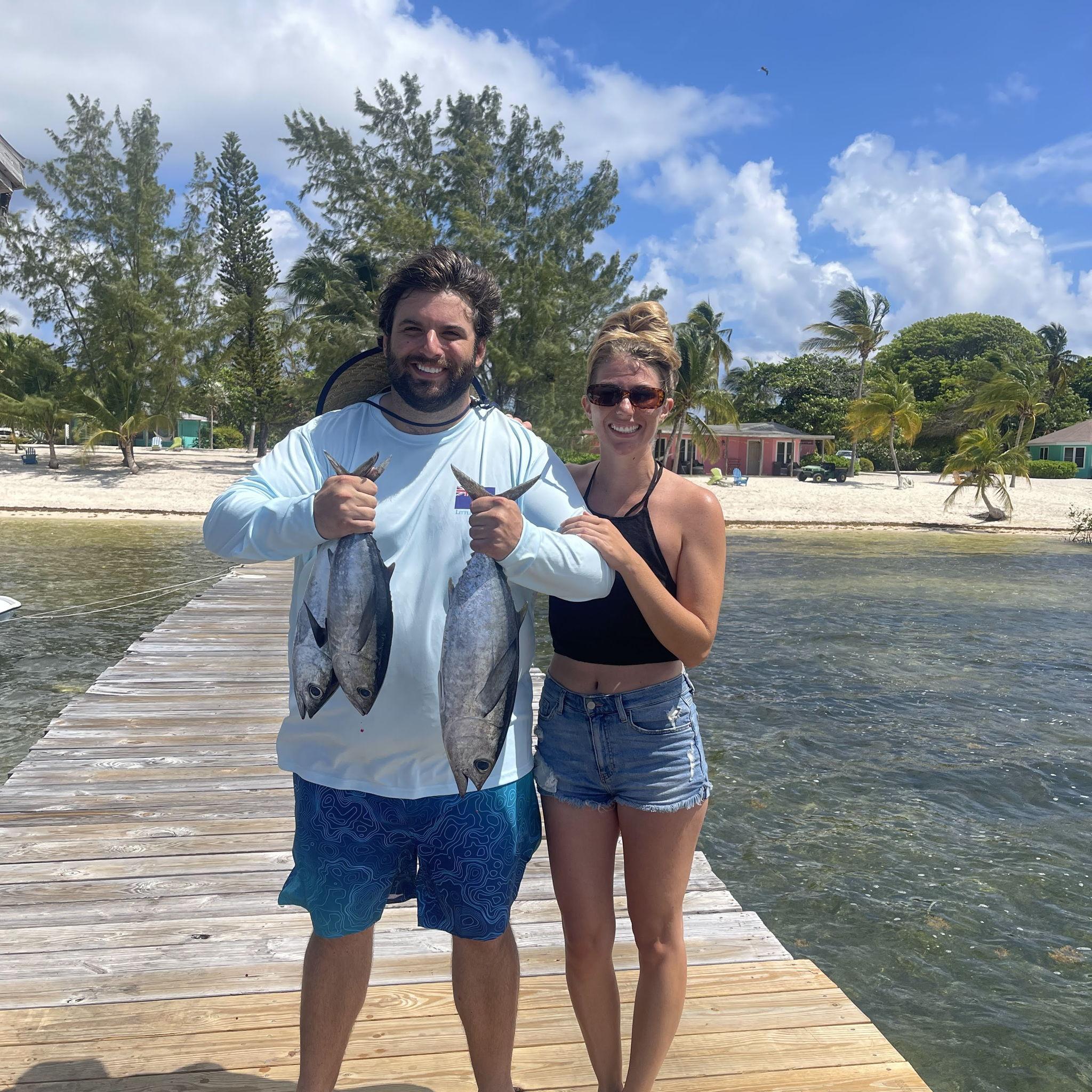 Our first tropical trip to Little Cayman, caught some Tuna!