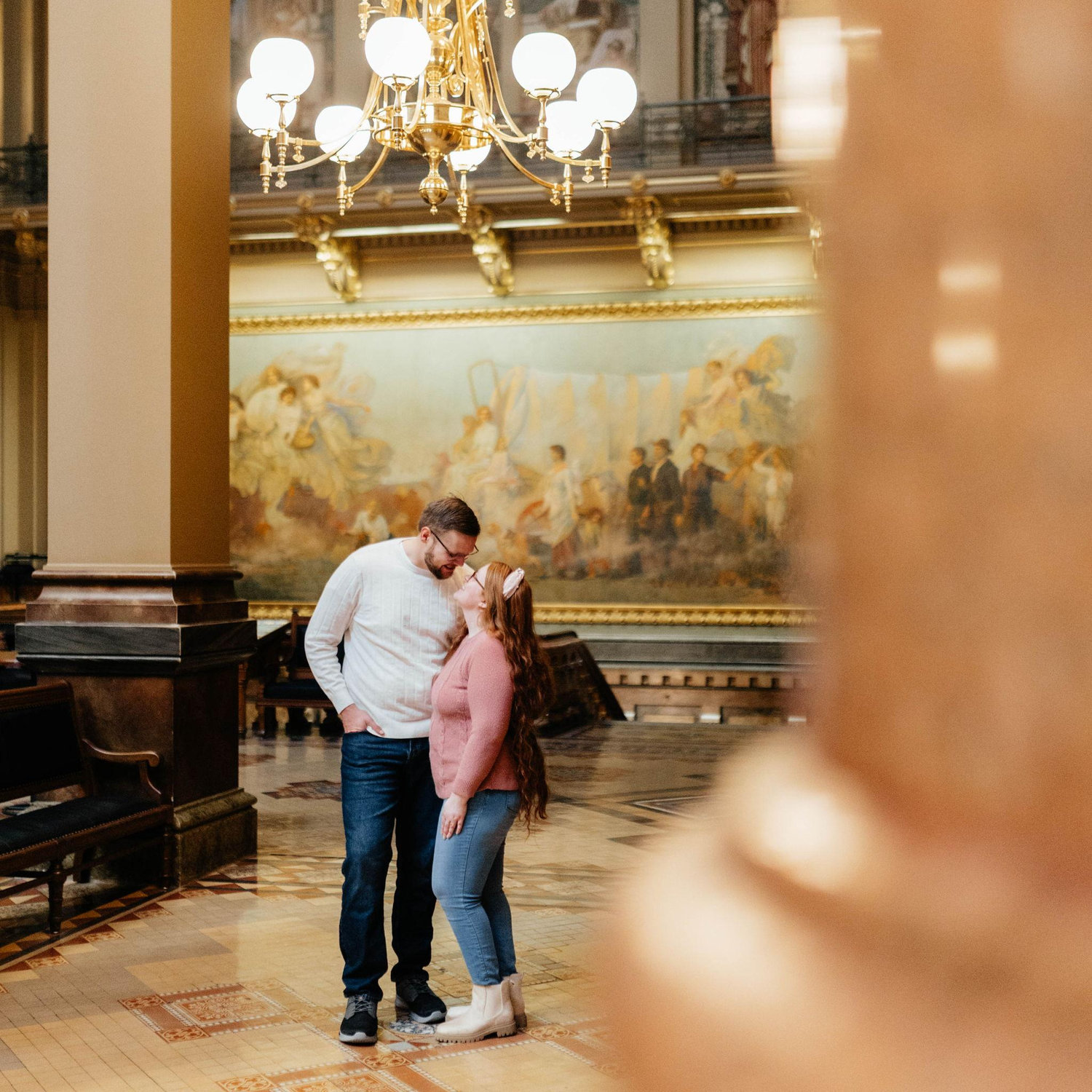 Our Engagement Photos at the Iowa State Capitol! -Courtesy of Peridot & Lace ❤️