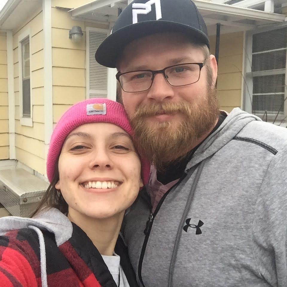 Moving into our first home together, the Ballenger house.