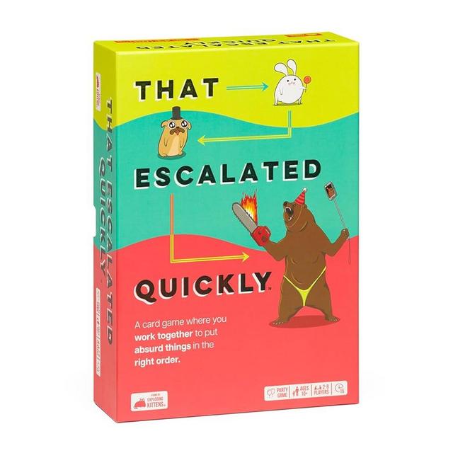 Exploding Kittens That Escalated Quickly Hilarious Fun for Game Night with 160 Cards for Exciting Gameplay | 2-8 Players for Parties and Holidays