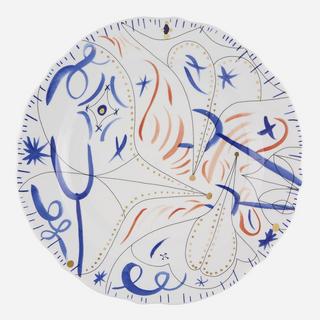 Folkifunki Round Platter Blue