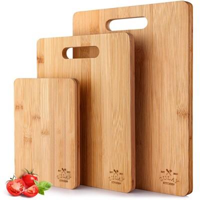 Zulay Kitchen Bamboo Wooden Cutting Boards
