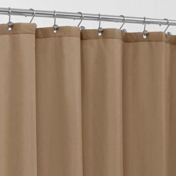 Fabric Shower Curtain Liner (Coffee Brown)