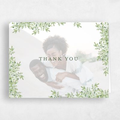 Green Rustic Wedding Thank You - Lugano Photo