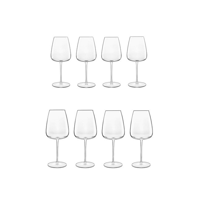 Luigi Bormioli Talismano 8-pc Stemware Set - 4 Red & 4 White