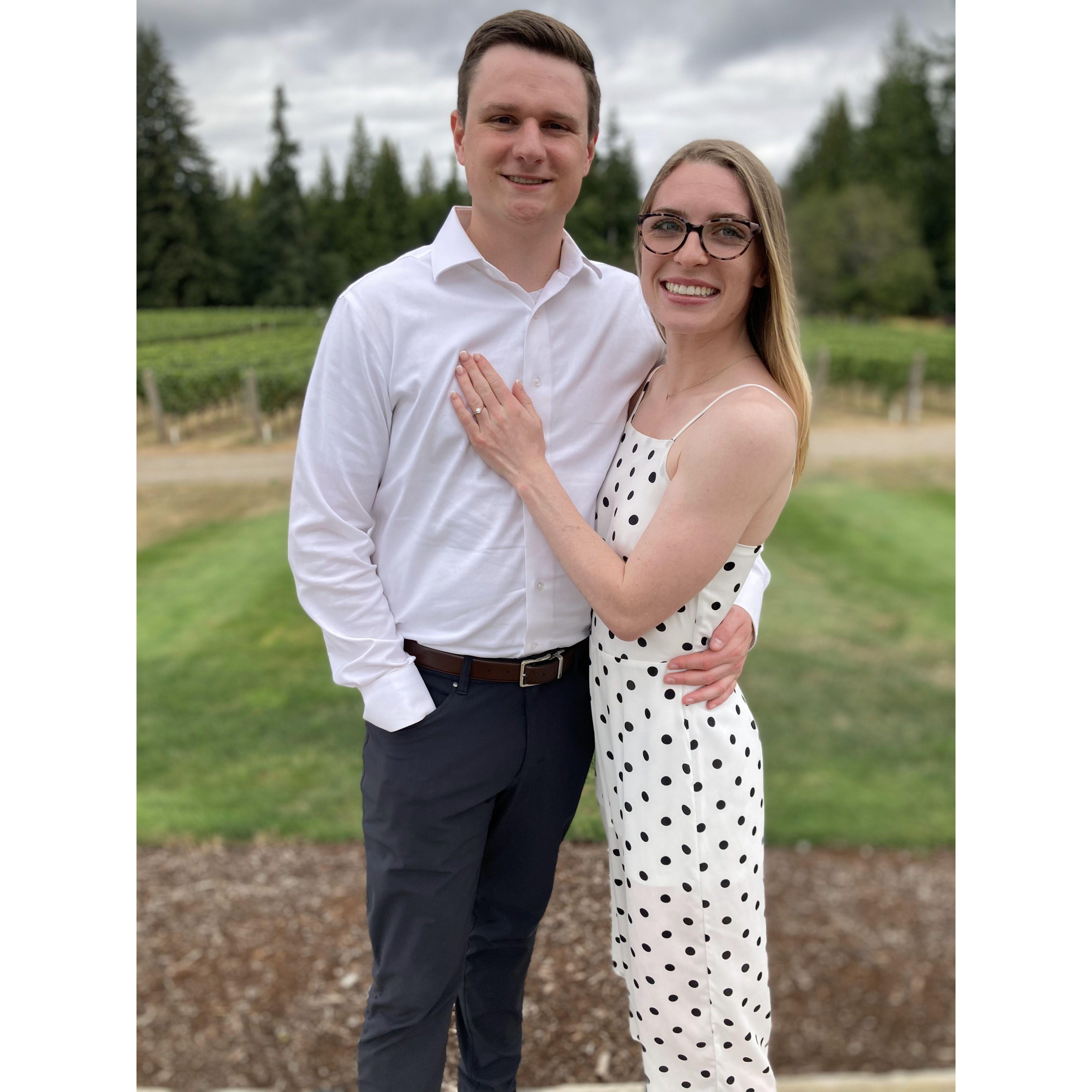 Right after we got engaged - Fall 2022!