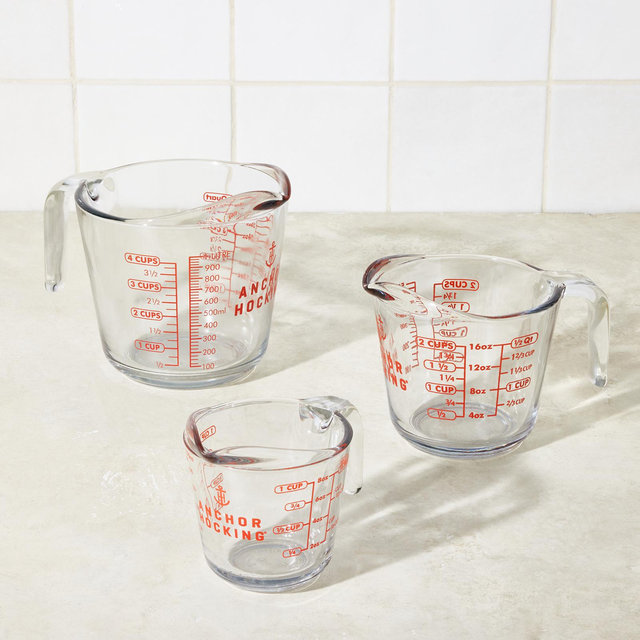 Anchor Hocking, 3-Piece Measuring Cup Set | Zola