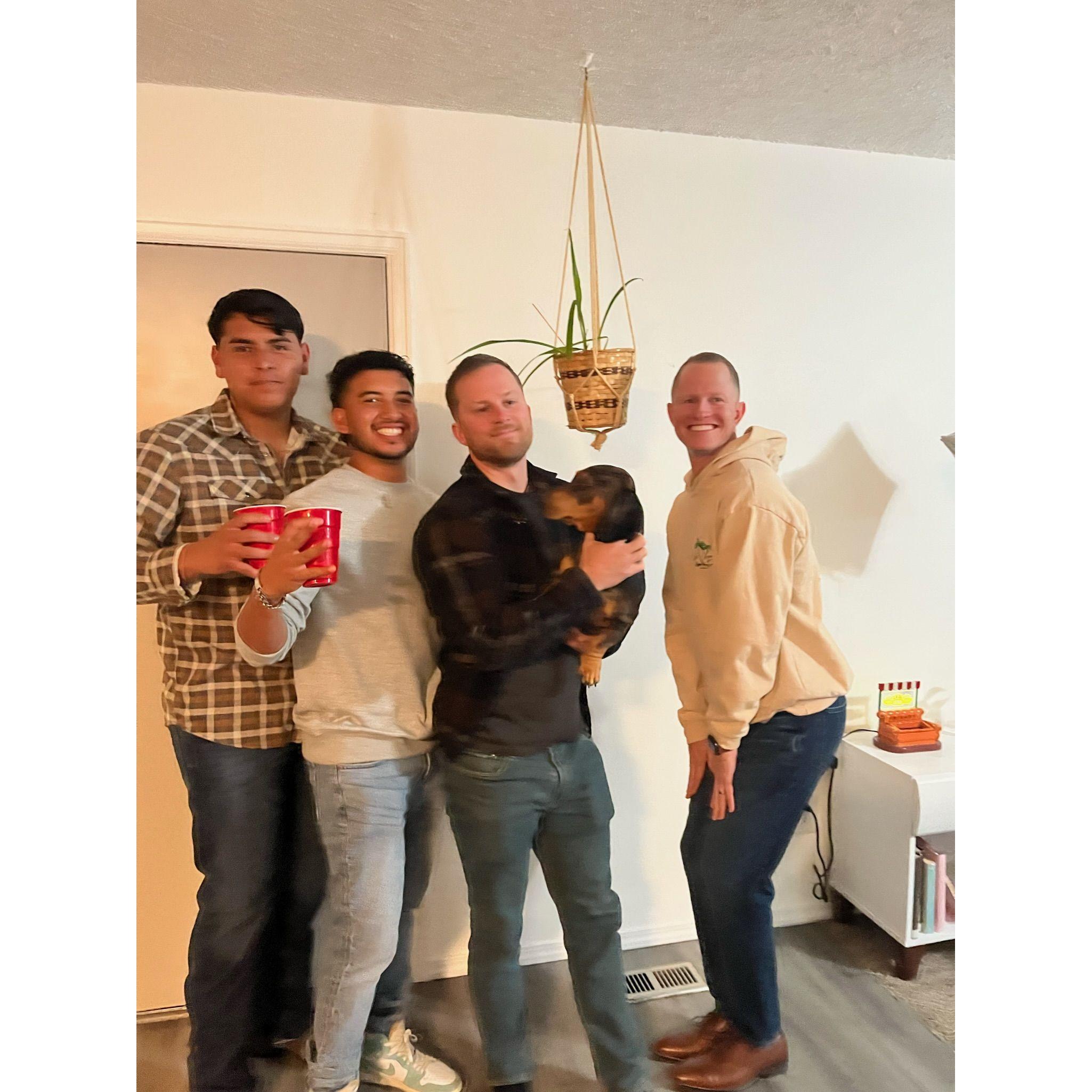 The guys looking fab!