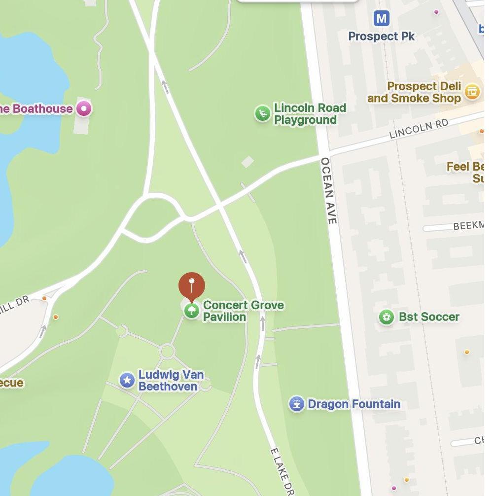 Just steps away from the Prospect Park Q train stop