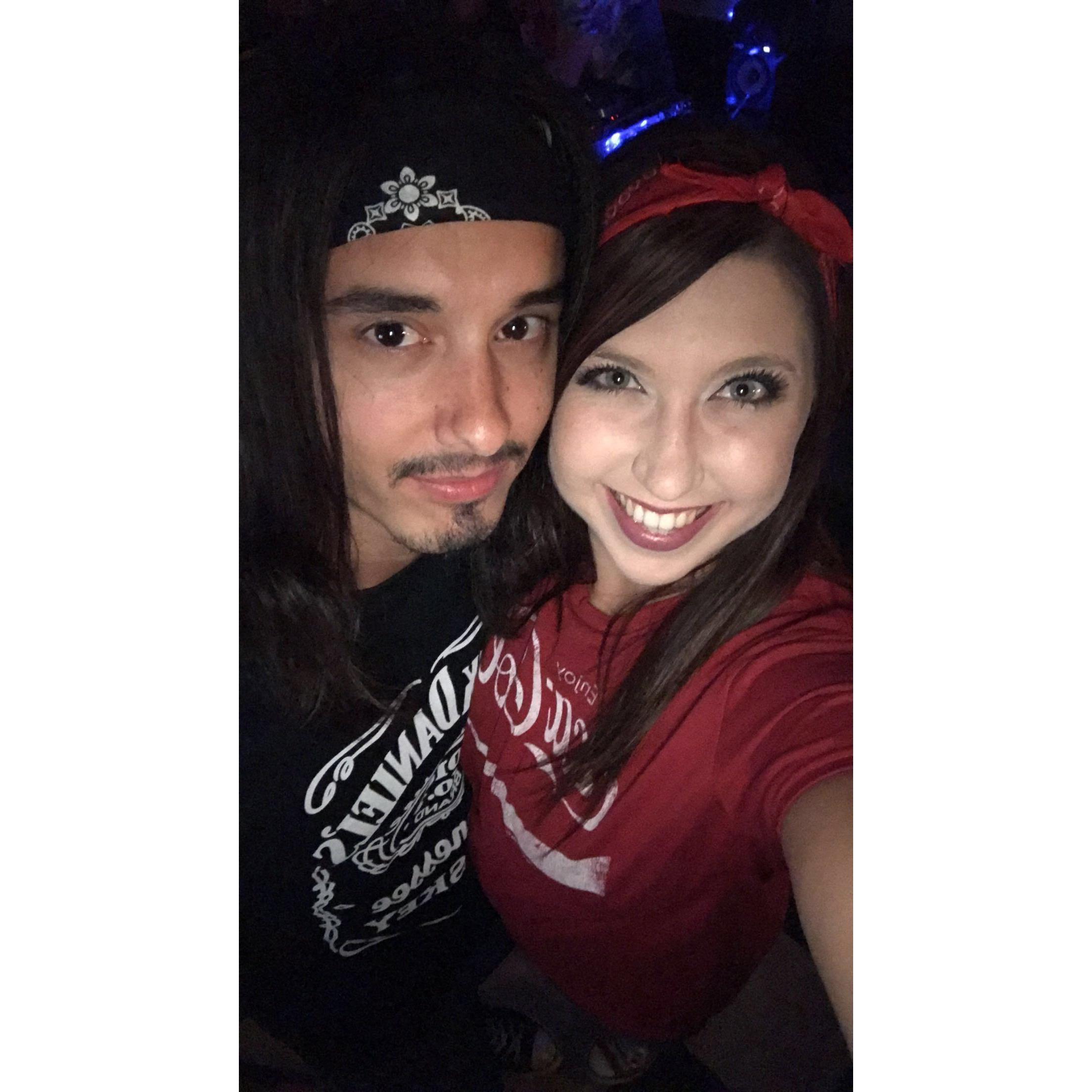 Our first Halloween as Jack Daniels and Coca-Cola