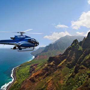 Helicopter over Kauai