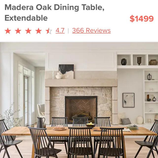 Madera Oak Dininga Table -https://www.article.com/pla/15096/madera-oak-dining-table-extendable