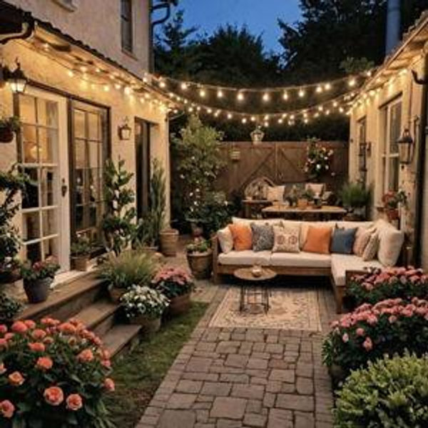 Backyard and patio