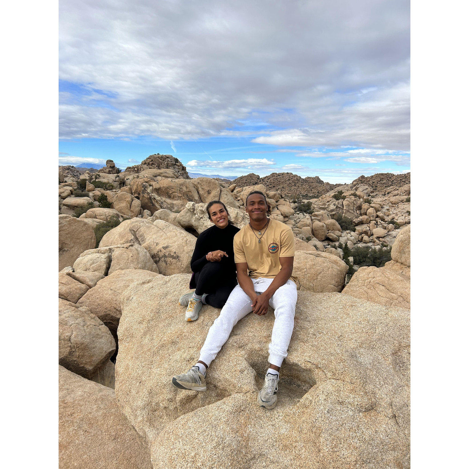 We took a camping trip to Joshua Tree with a group of our amazing friends (when we were just friends).