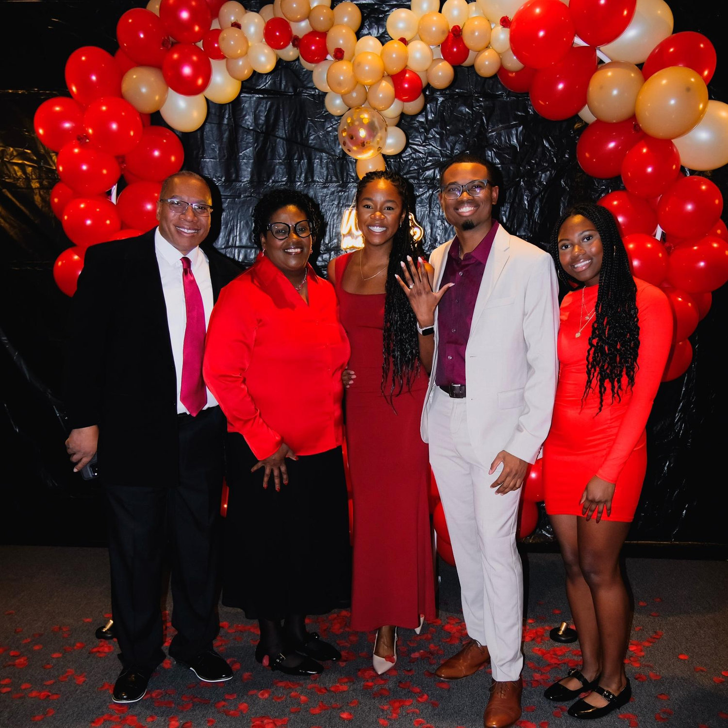The Duvalls at our surprise engagement party ♥️