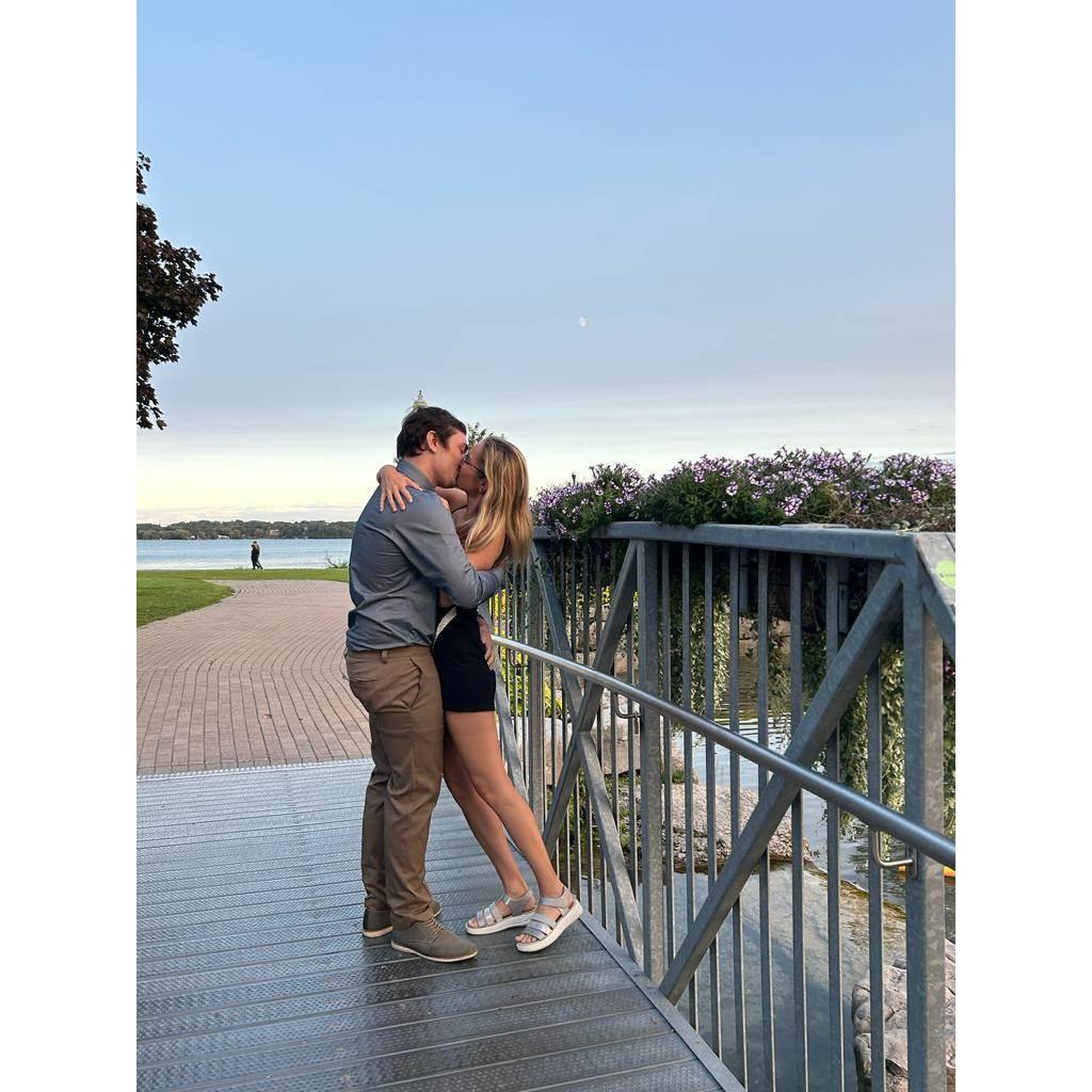 Taken moments after she said "Yes!"
