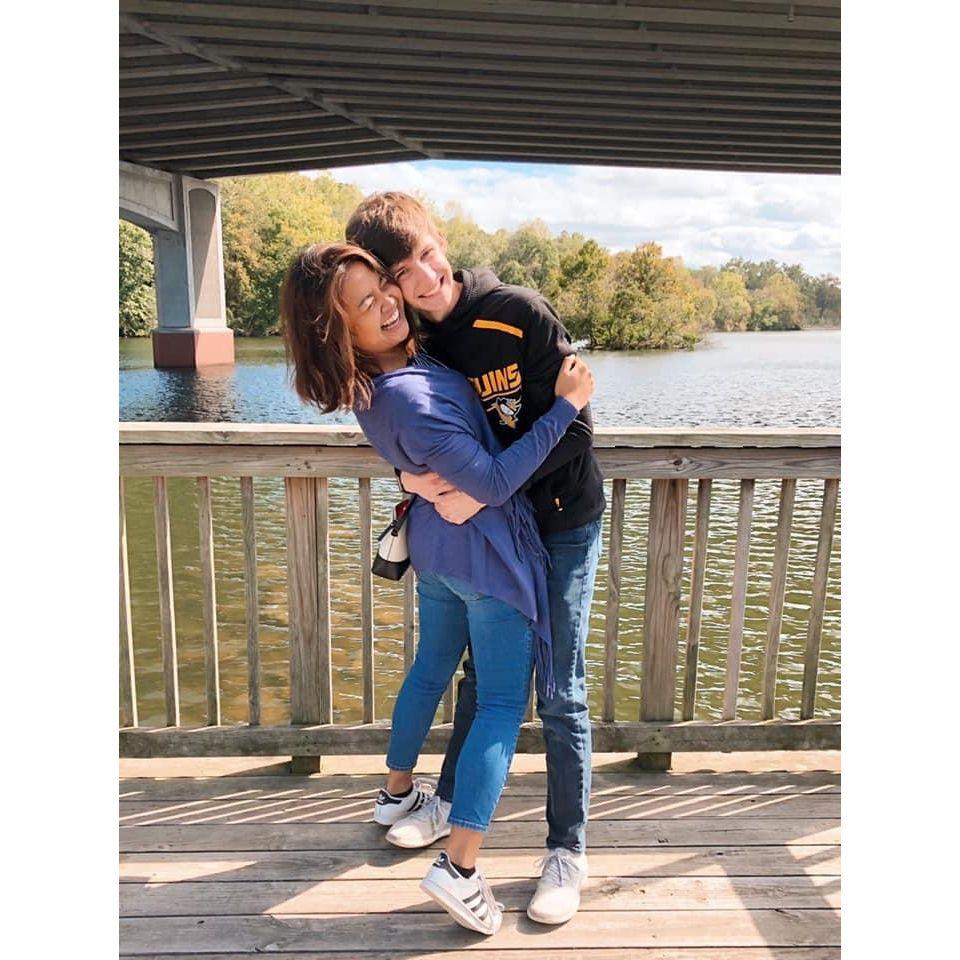Fall 2019: Andrew's first visit to Woodbridge! Taken in Occoquan, close to our wedding venue.