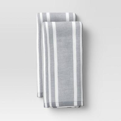 2pk Cotton Striped Terry Kitchen Towels - Threshold™