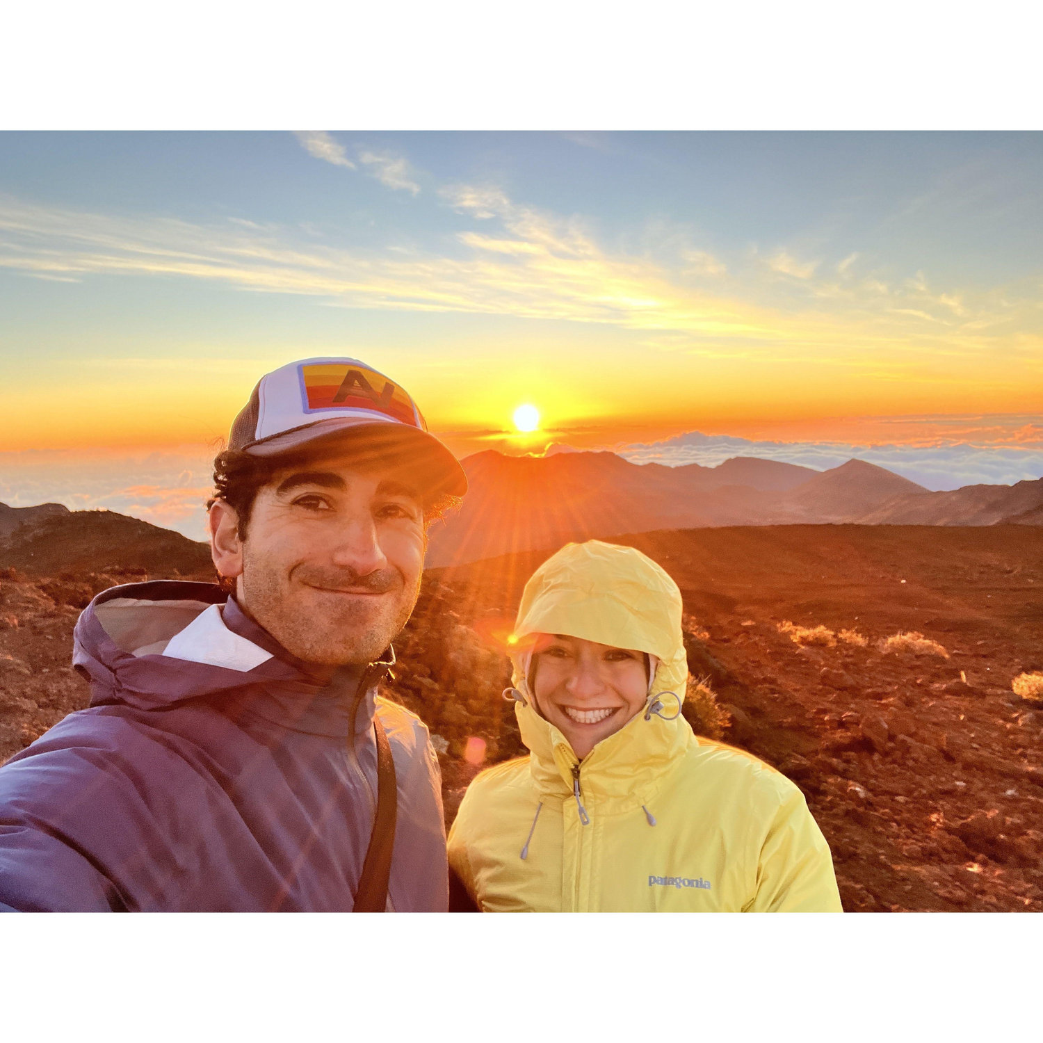 At the top of Haleakala volcano in Maui - 2024