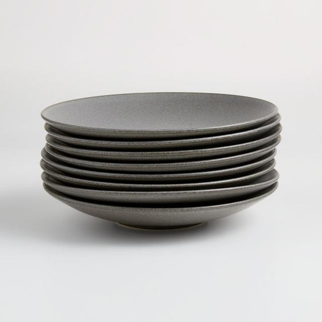 Craft Charcoal Coupe Salad Plates, Set of 8