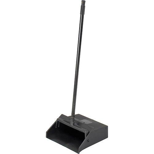 Carlisle 36141003-1 Pivoting Upright Lobby Dustpan with Metal Handle, 30" Length, Black