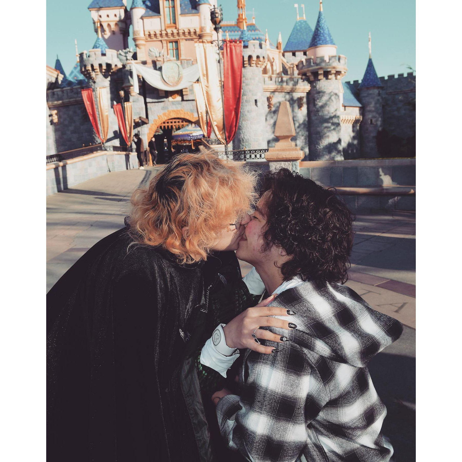 Proposal in front of the castle
