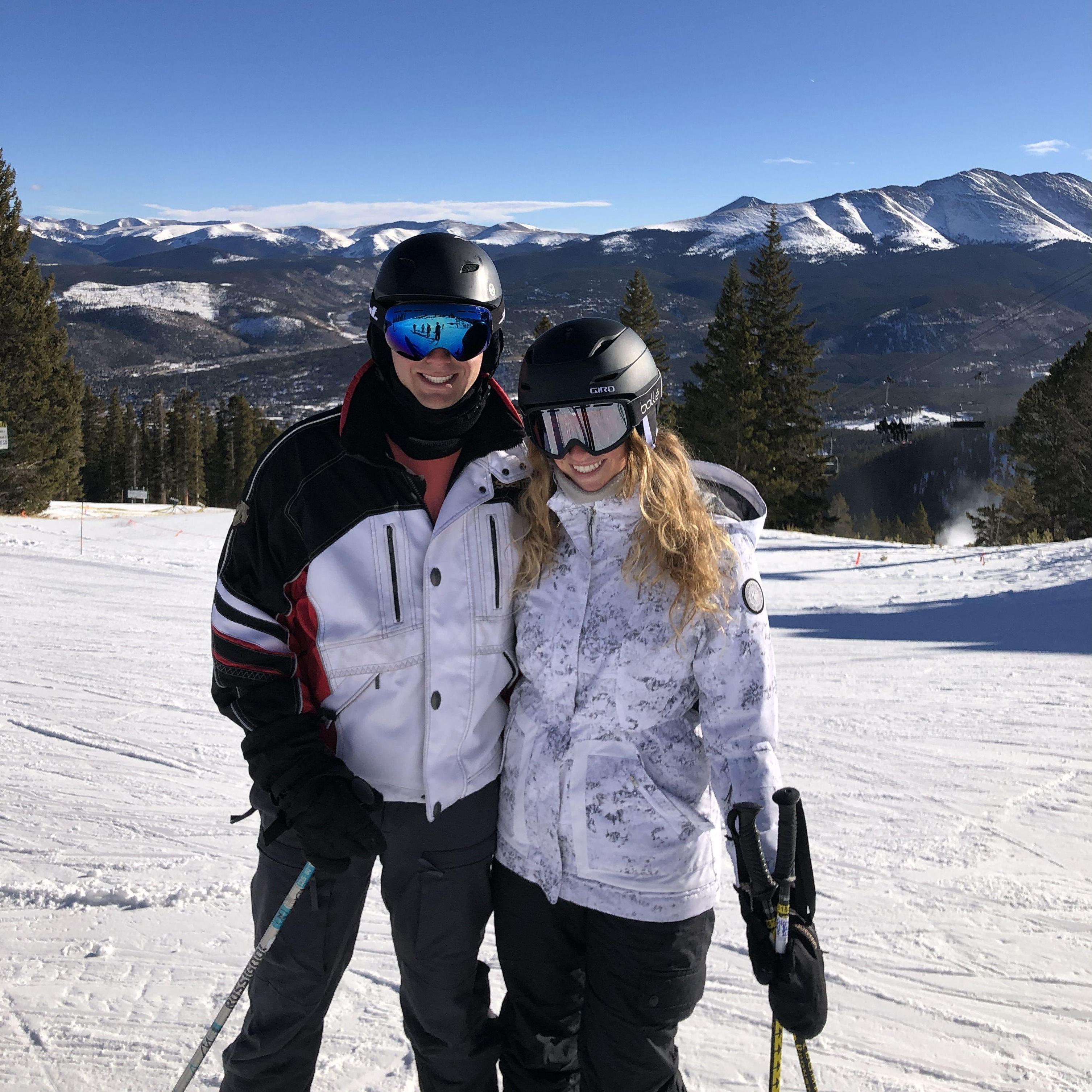 Holloway ski trip: Ethan skied black diamonds by the end of his first day (Dec 2021) Breckenridge, CO