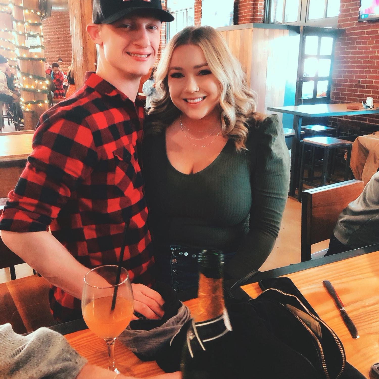 Our first picture together as a couple🤍