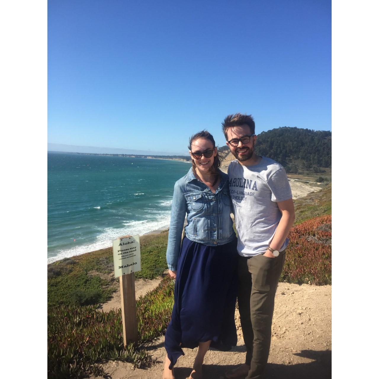 We pulled off of Highway 1 to see a paraglider and take in the view.