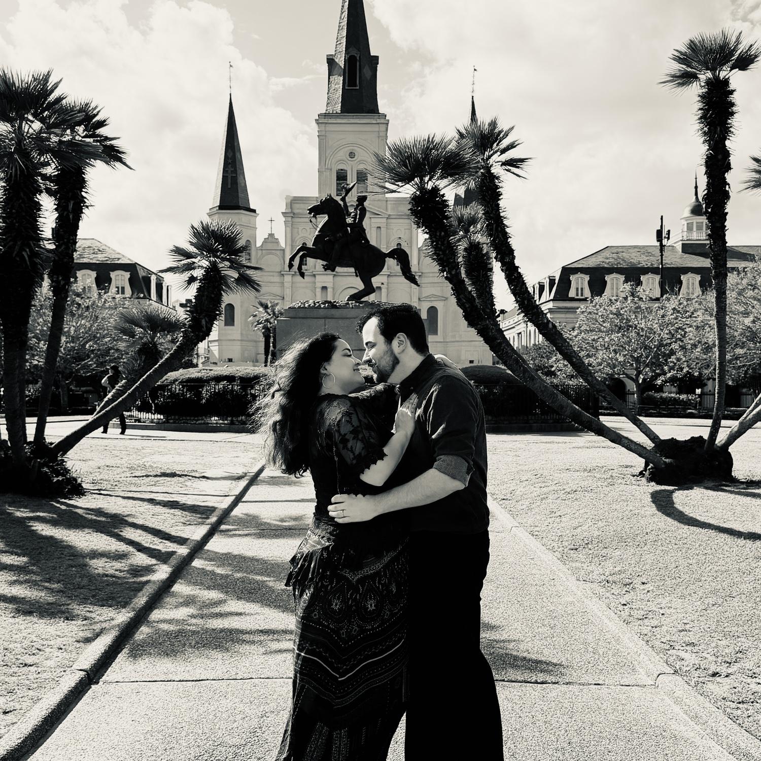 Picture taken at The Cathedral-Basilica of Saint Louis, King of France is the oldest continuously active Catholic cathedral in the United States. Located in the heart of the French Quarter in New Orleans, Louisiana, its iconic triple steeples have overlooked Jackson Square since its founding.