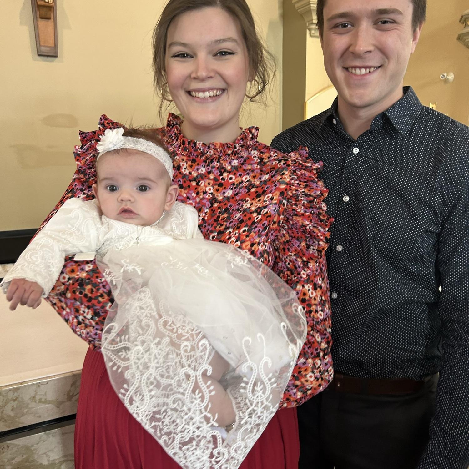 Parker's Baptism! When Maddie became a godmother 💜 (February 2023)