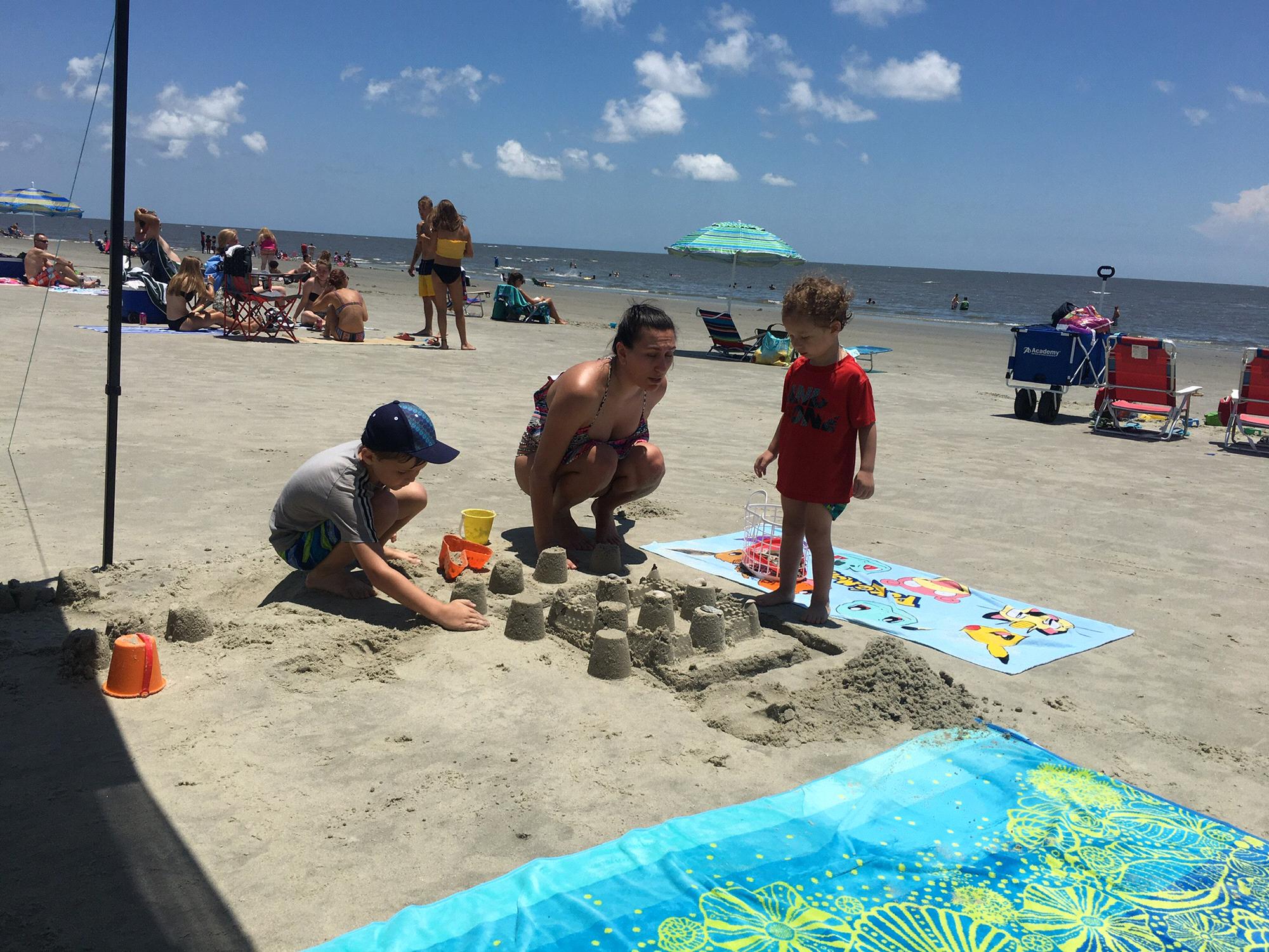 Sand castle time!