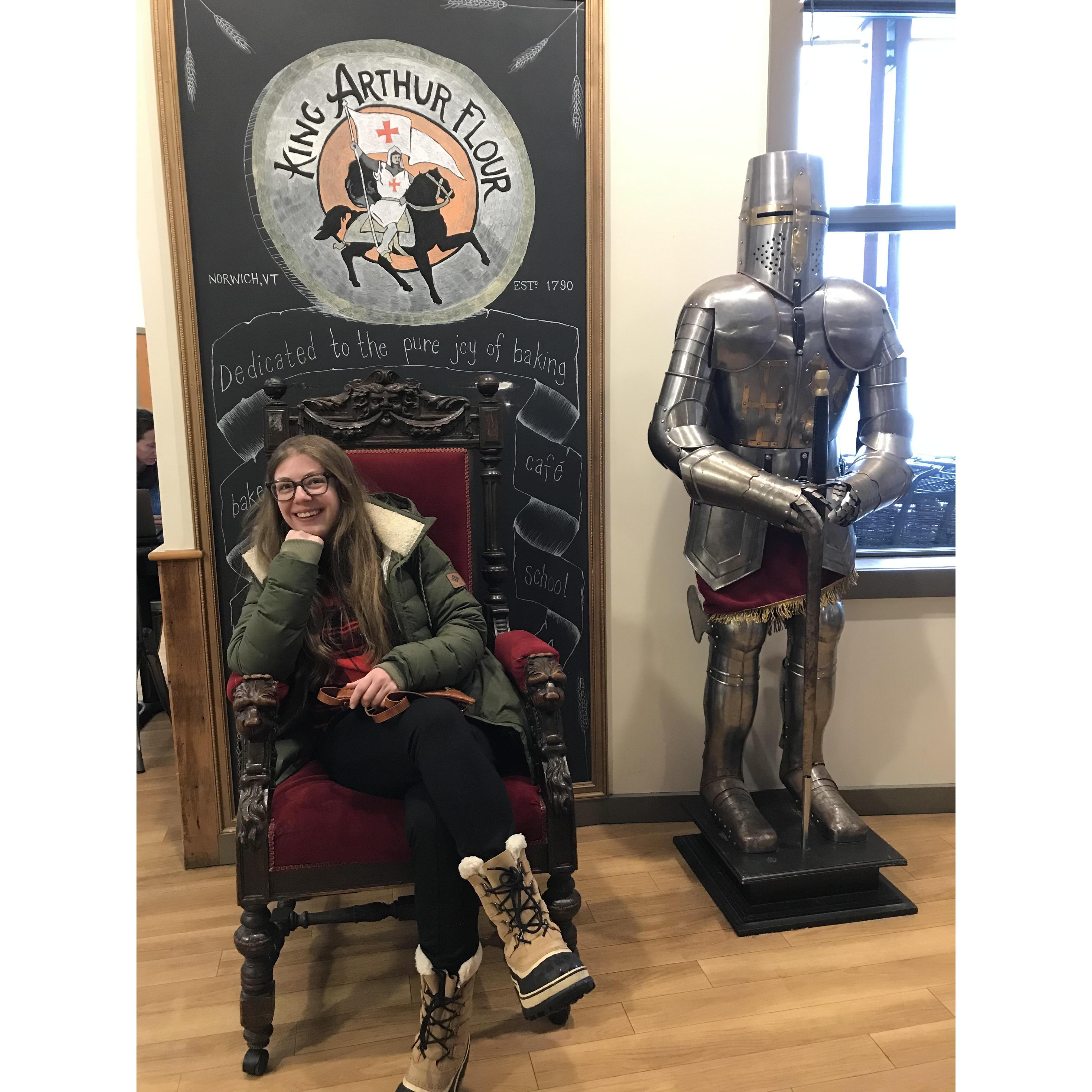 Impromptu King Arthur road trip, Vermont.