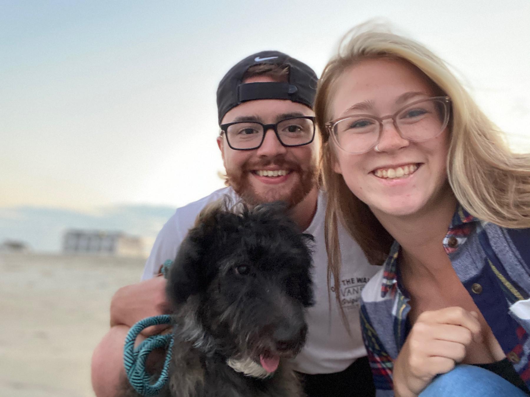 We were becoming a family! Thea our first furbaby took her first trip to the beach!