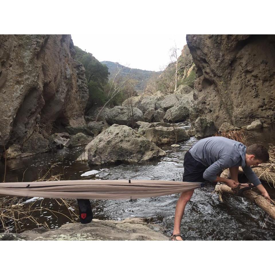 The day Chris asked Ashley to be his girlfriend. He brought her favorite Starbucks drink, hiked to traverse across a lake in Malibu and then through a cave that popped up over this river.