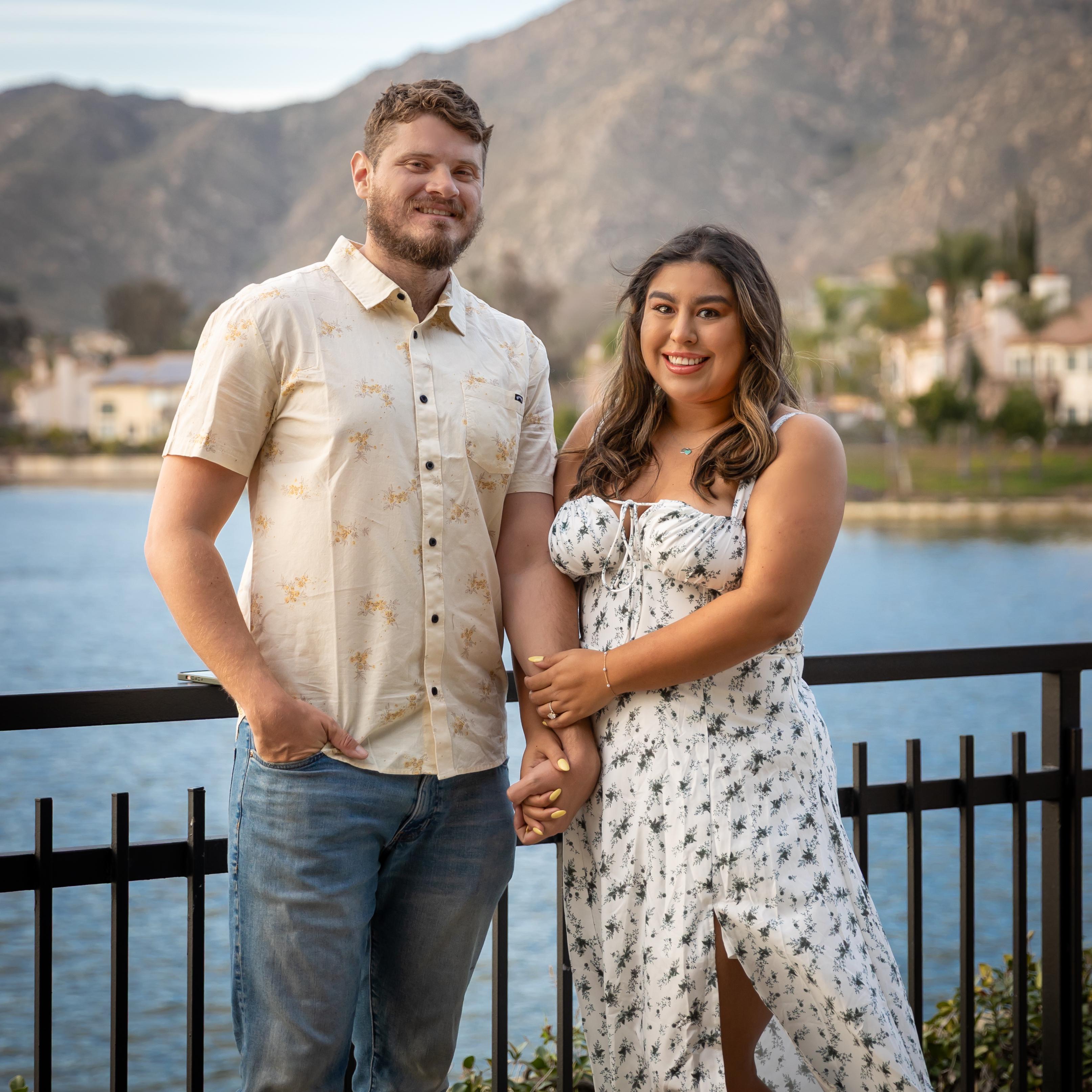 we took some engagement photos