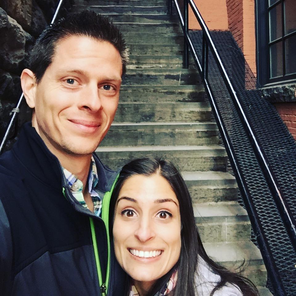One of our first dates was to the stairs from the Exorcist movie...and SJT was in love!