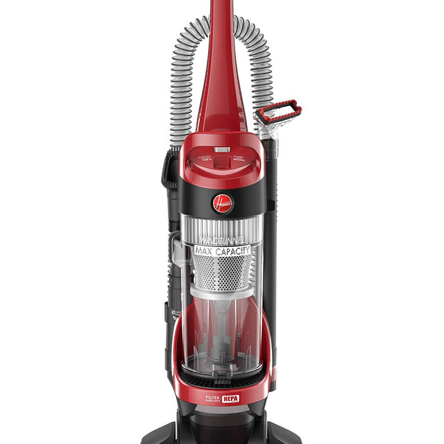 Hoover Windtunnel Max Capacity Upright Vacuum Cleaner with HEPA Media Filtration, UH71100, Red