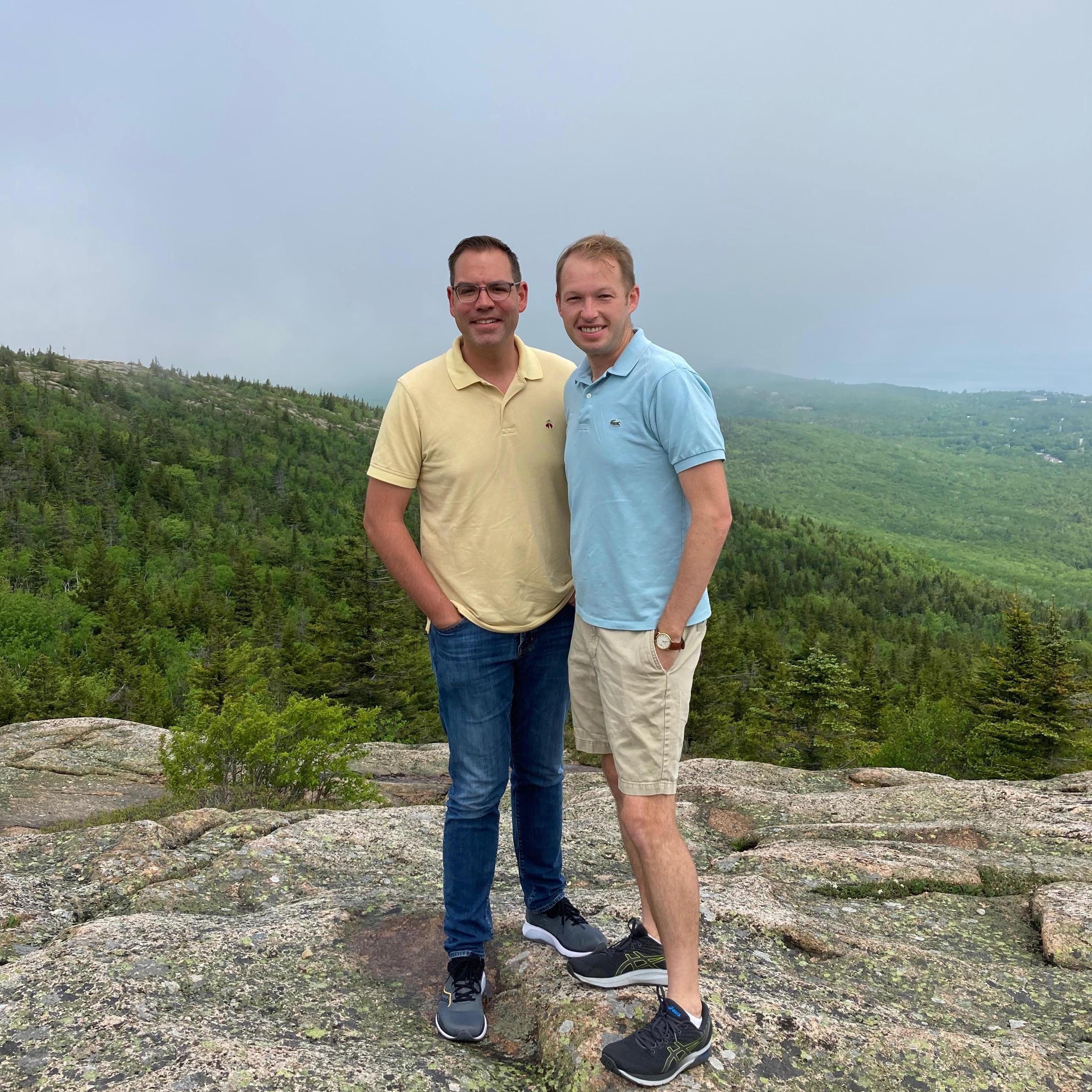 Hiking on Cadillac Mountain at Bar Harbor, ME (2021)