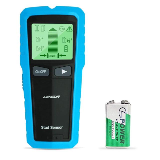 Stud Finder Wall Scanner, 5 in 1 Multi Function Electronic Stud Sensor With Digital LCD Display Sound Warning, Center Finding Stud Detector for Studs/Wood/Metal/Live AC Wires