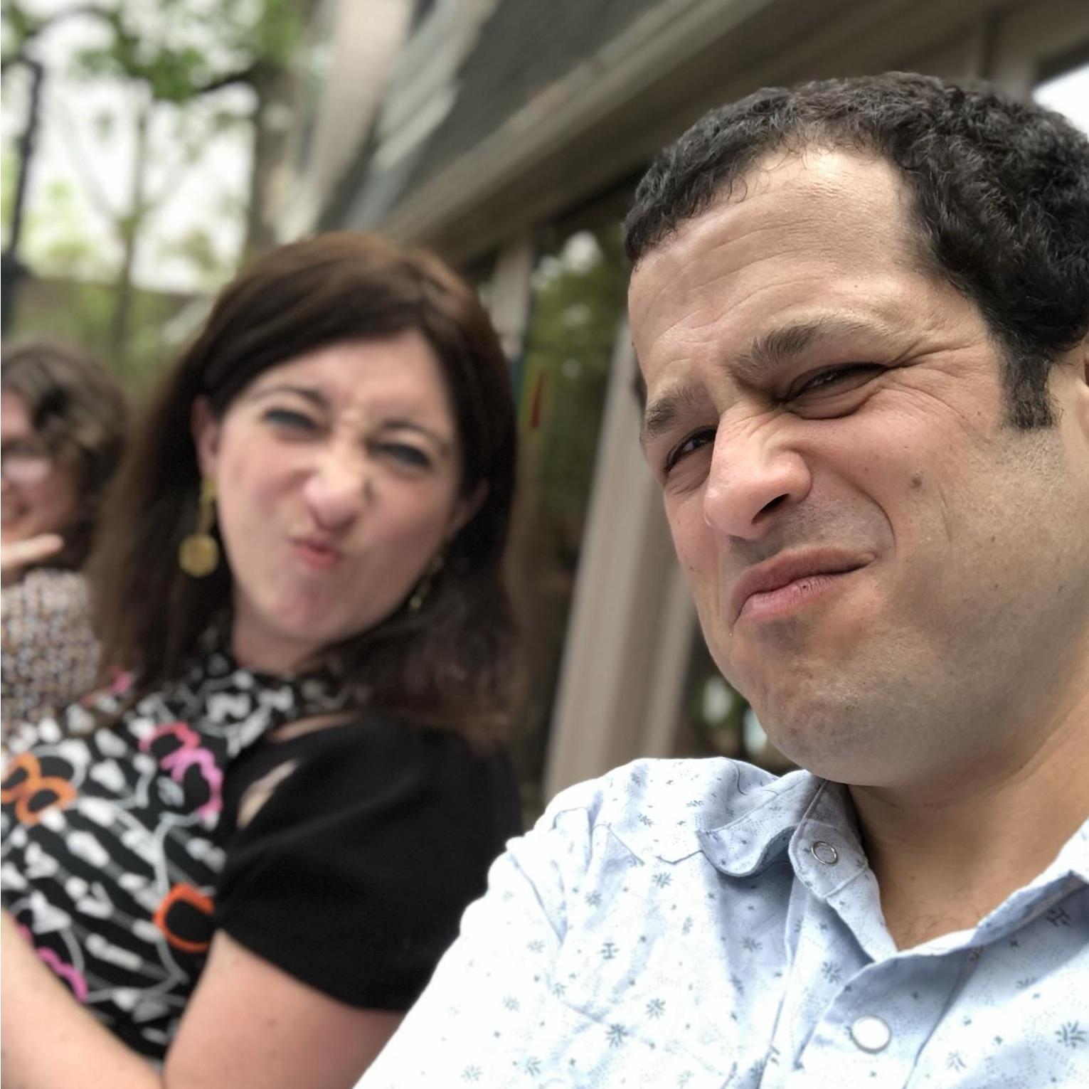 Celebrating Passover with Robert's family in 2021.