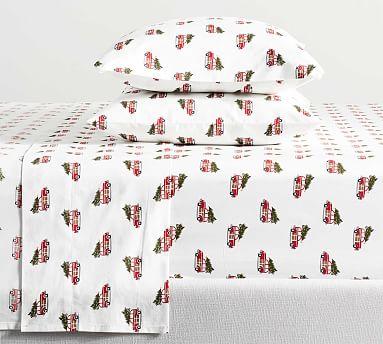 Woody Car Organic Percale Sheet Set