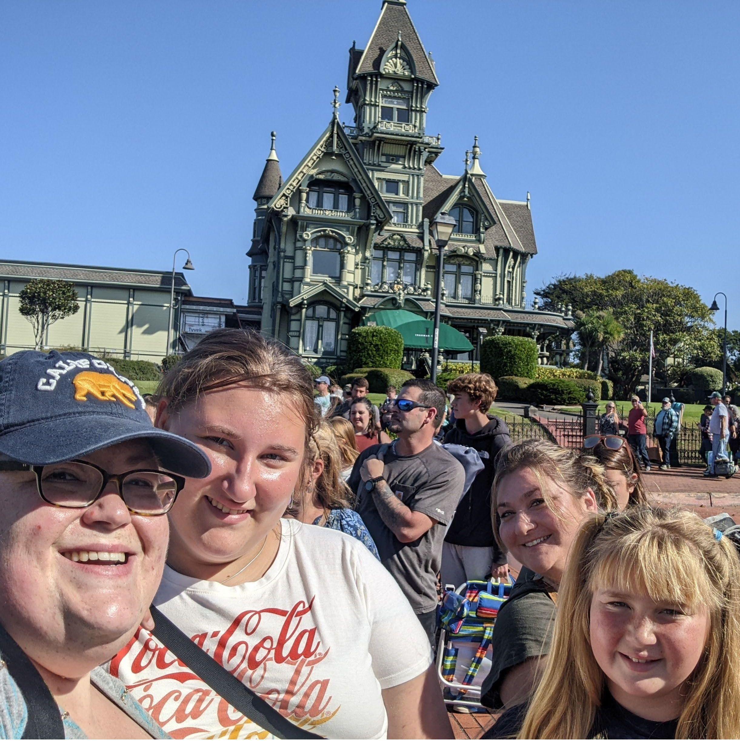 Waiting in line to get into the free local Sara Barellis concert 2022.